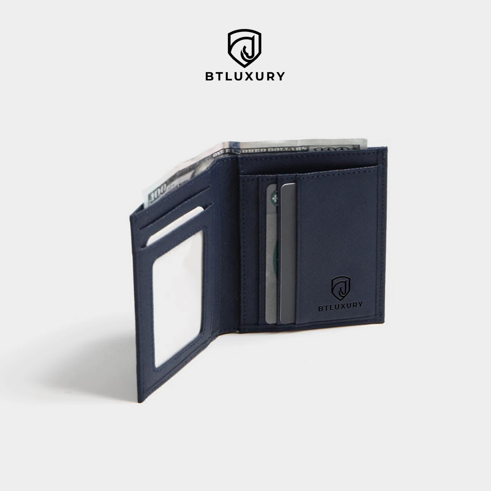 Ví Nam STONE da Saffiano Cầm Tay Mini Đựng Thẻ Cao Cấp Chống Nước Thương Hiệu BTLUXURY