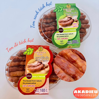 Me tách hạt thái lan tem xanh 200gr, tem đỏ 180gr