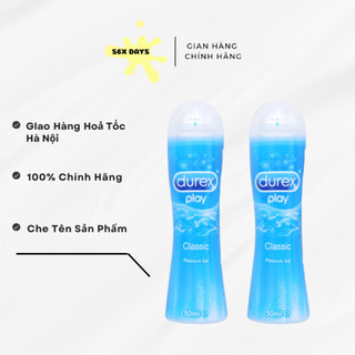 Bộ 2 gel bôi trơn durex play classic thuần gốc nước 50ml/lọ