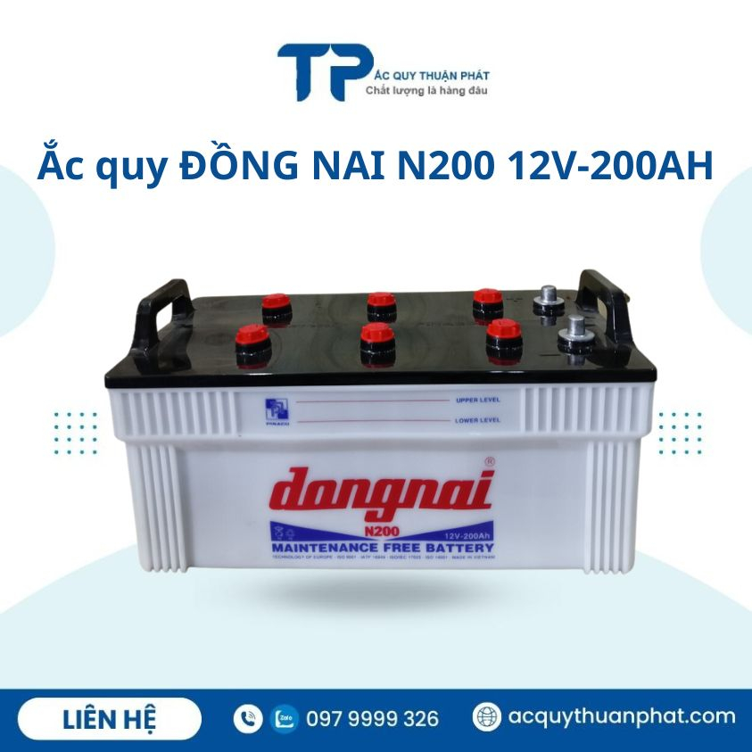 Bình ắc quy đồng nai N200 12V-200ah