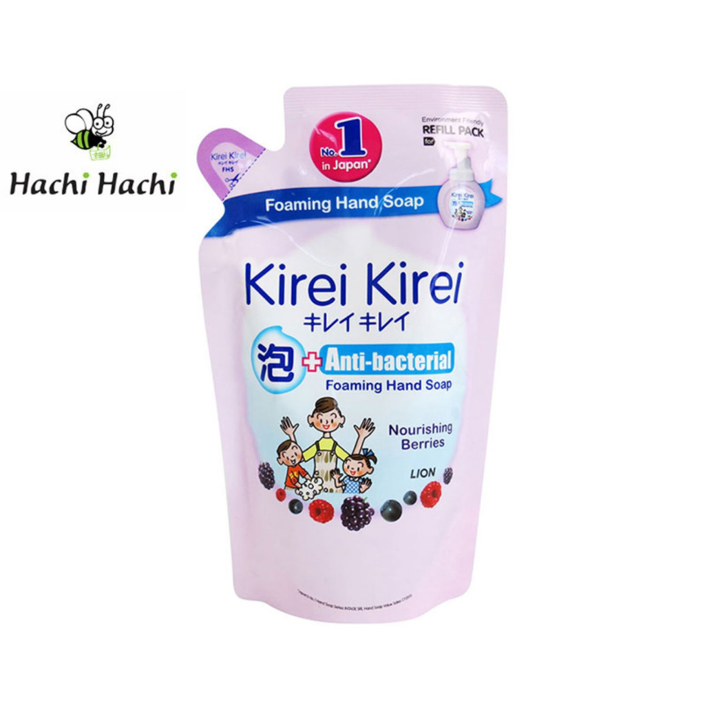 Bọt rửa tay Kirei Kirei (Lion) hương dâu tằm 200ml - Hachi Hachi Japan Shop