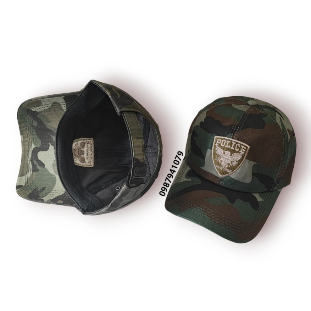 Mũ lưỡi trai Nón kết unisex rằn ri cá tính, Mũ lưỡi trai nam vải lính