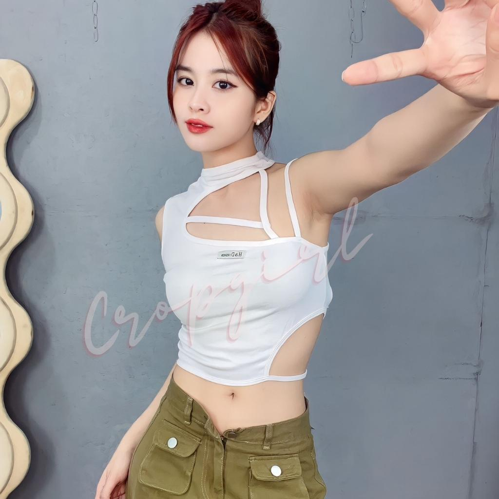 [QUÀ TẶNG DÂY CHUN KHI MUA] Áo ba lỗ nữ kiểu phối dây độc đáo chất vải mềm mịn co giãn dáng áo croptop ôm body | BigBuy360 - bigbuy360.vn