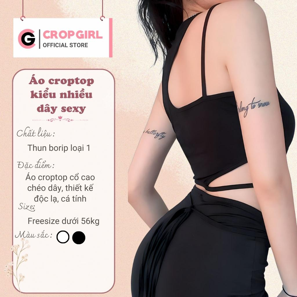 [QUÀ TẶNG DÂY CHUN KHI MUA] Áo ba lỗ nữ kiểu phối dây độc đáo chất vải mềm mịn co giãn dáng áo croptop ôm body | BigBuy360 - bigbuy360.vn