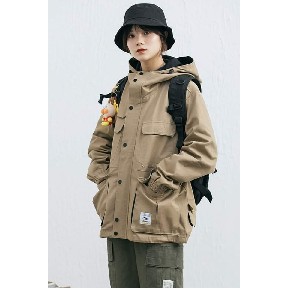 Áo Khoác KaKi Nam Túi Vuông KENSHOPVN, Áo khoác Nam Nữ Thời Trang hè