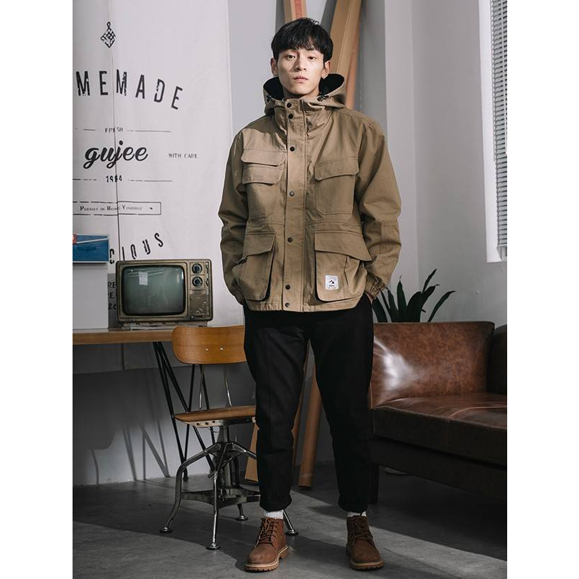 Áo Khoác KaKi Nam Túi Vuông KENSHOPVN, Áo khoác Nam Nữ Thời Trang hè