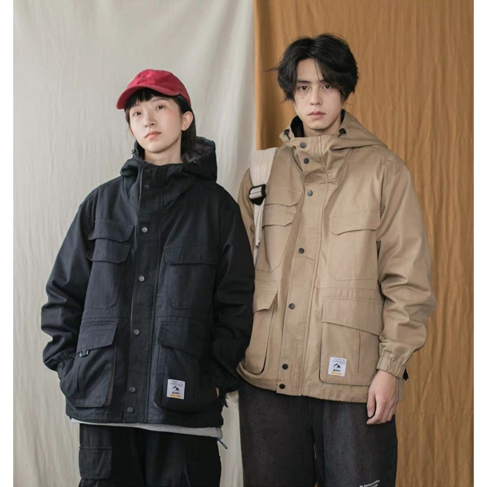 Áo Khoác KaKi Nam Túi Vuông KENSHOPVN, Áo khoác Nam Nữ Thời Trang hè