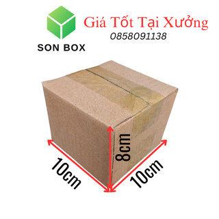 Hộp carton, thùng carton 10x10x8 hộp đóng hàng, hộp cod