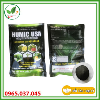 Phân bón hữu cơ humic usa, siêu hạ phèn, giải độc hữu cơ. túi 1kg