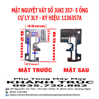 [ 1136357A  - 1136357C ] Mặt nguyệt máy Vắt sổ Juki 357 5 chỉ máy may công nghiệp