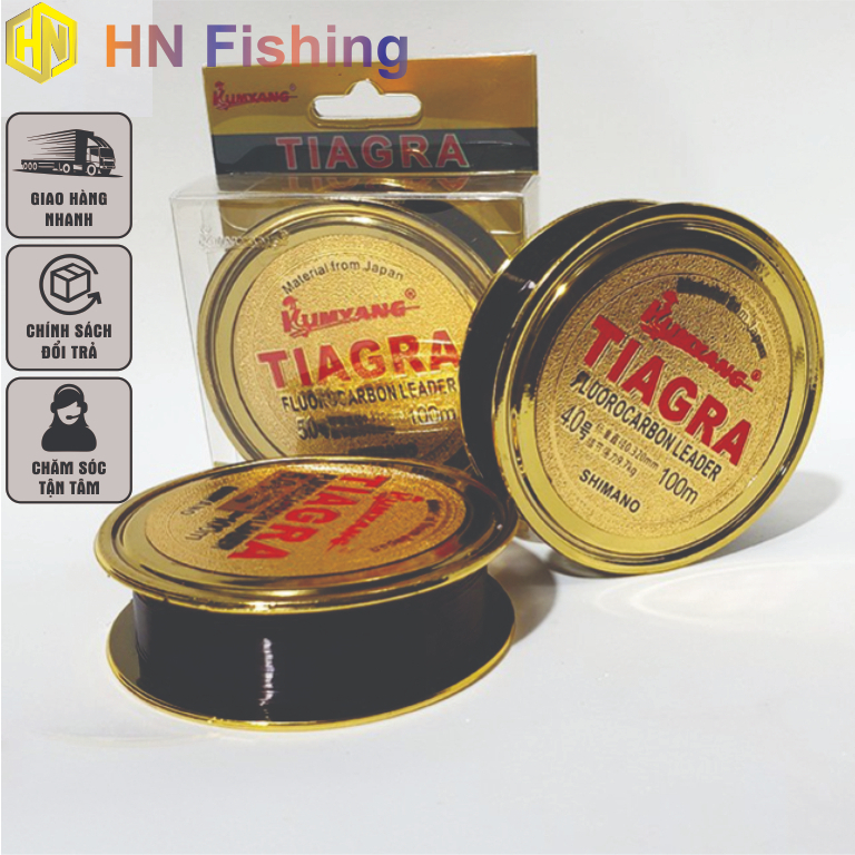 Cước câu cá cước câu Nhật Bản Fluorocarbon Tiagar size lớn, cước siêu bền, cước câu cá tàng hình
