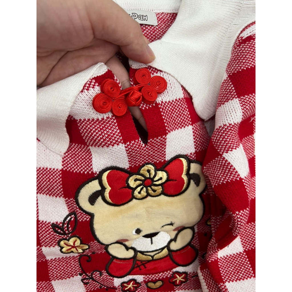 Set váy len bé gái Paw in paw 2 màu