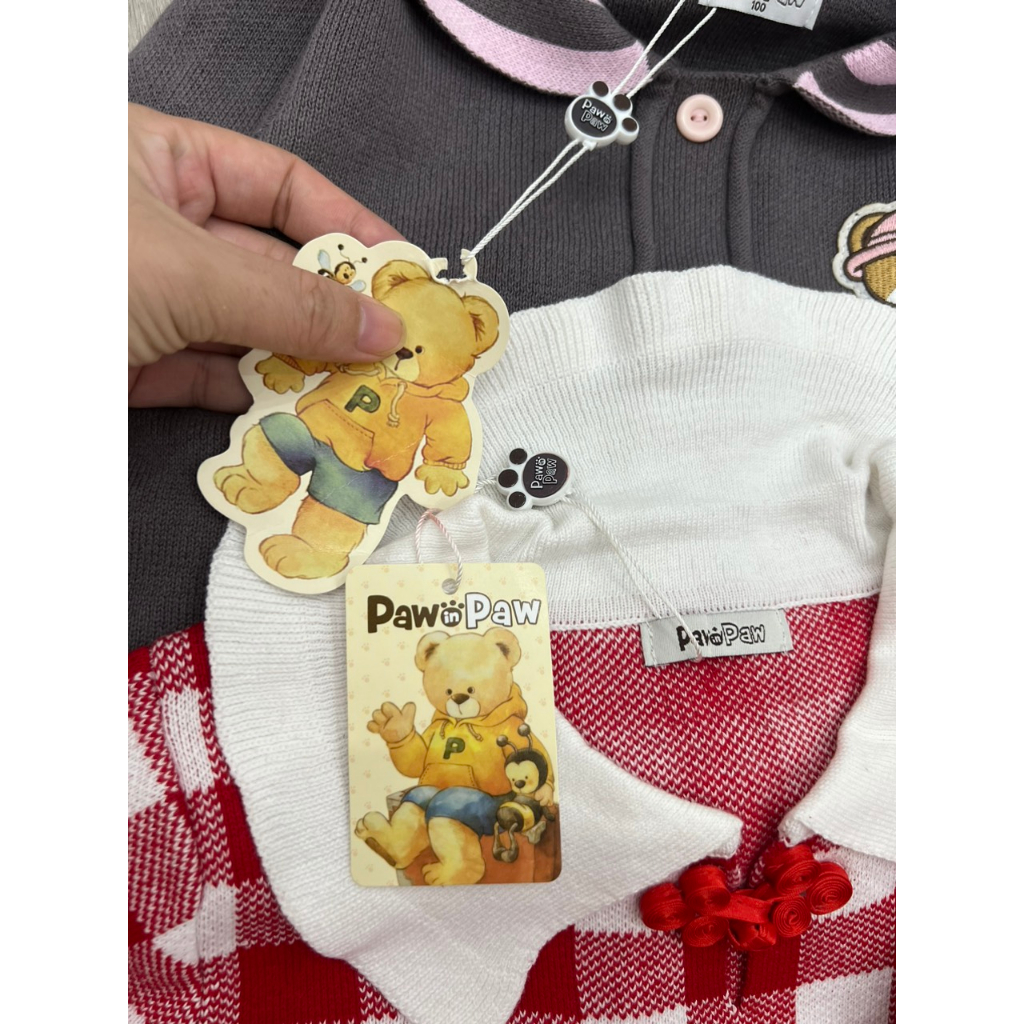 Set váy len bé gái Paw in paw 2 màu