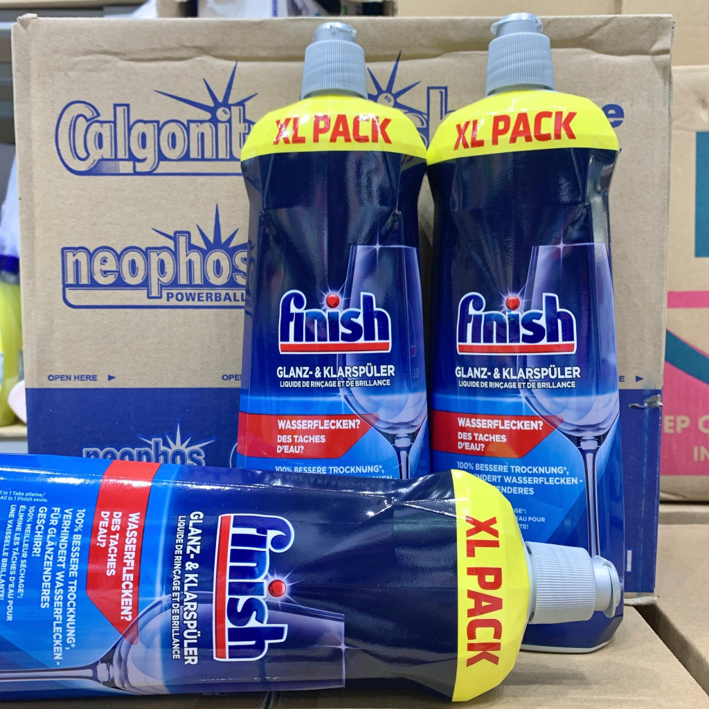 Nước làm bóng bát đĩa Finish 800ml- 1200, 400, Muối rửa bát, Dung dịch Vệ Sinh, Finish Nhật,Dùng cho máy rửa bát