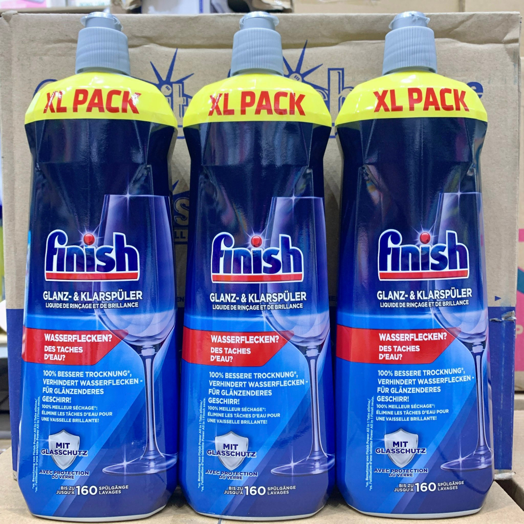 Nước làm bóng bát đĩa Finish 800ml- 1200, 400, Muối rửa bát, Dung dịch Vệ Sinh, Finish Nhật,Dùng cho máy rửa bát