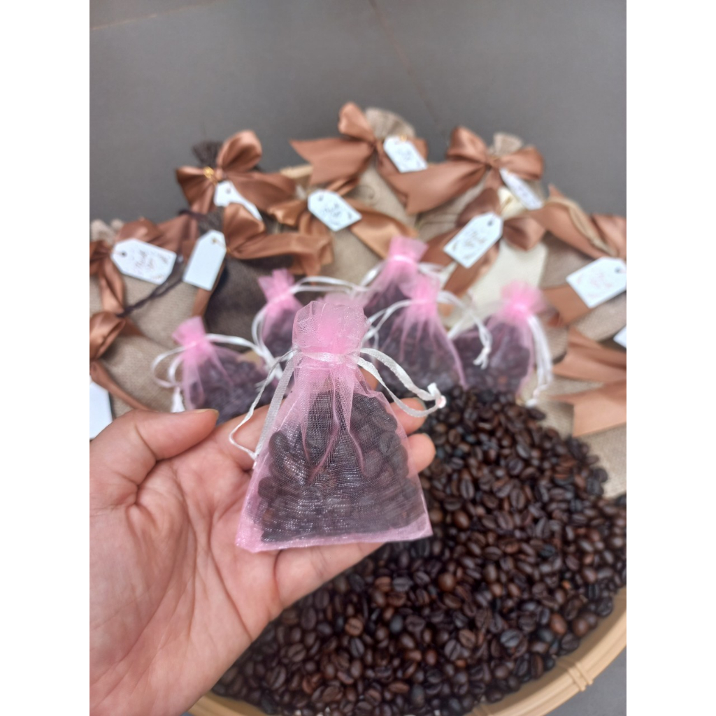 Túi hạt cà phê rang mộc khử mùi cực tốt dùng để treo xe ô tô, tủ quần áo, nhà vệ sinh | BigBuy360 - bigbuy360.vn