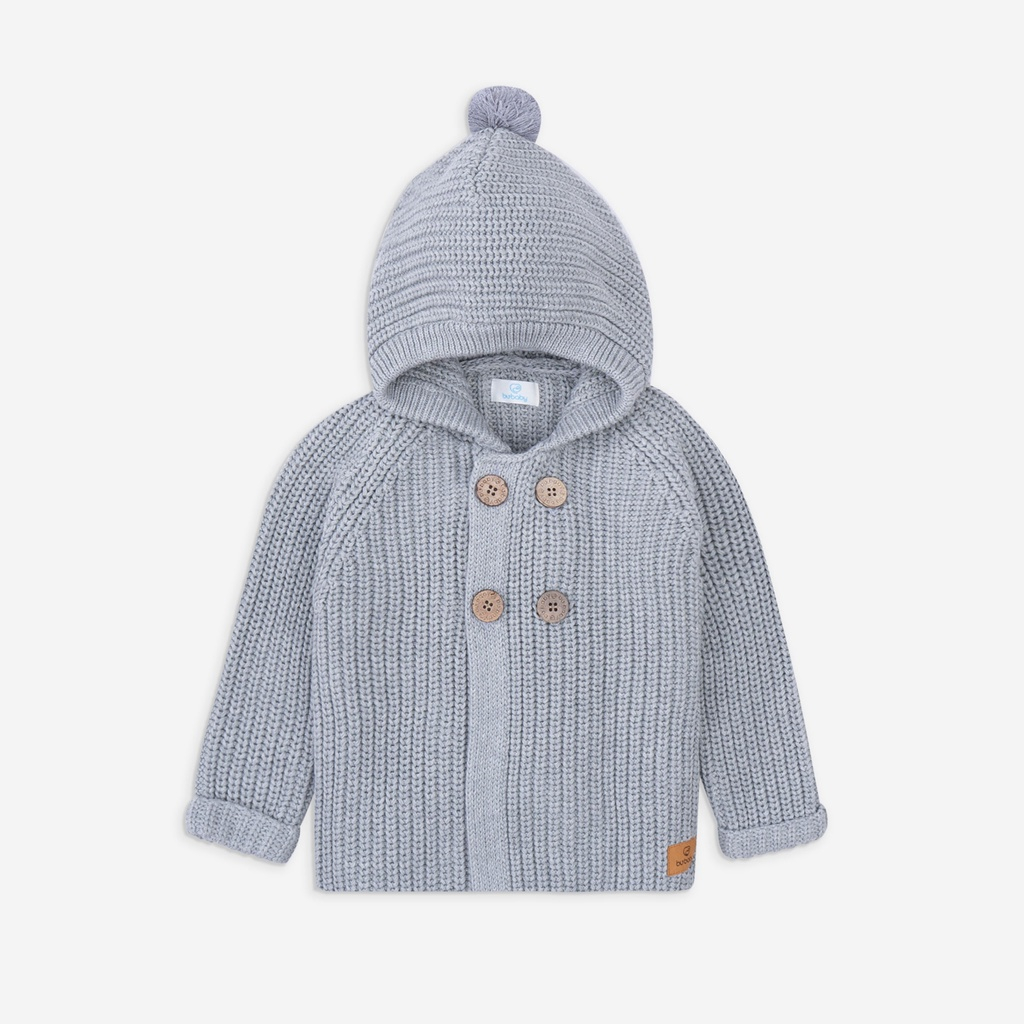 Áo khoác len có mũ cho bé trai, bé gái BU Baby | Quần áo BU Baby chính hãng Bu Baby