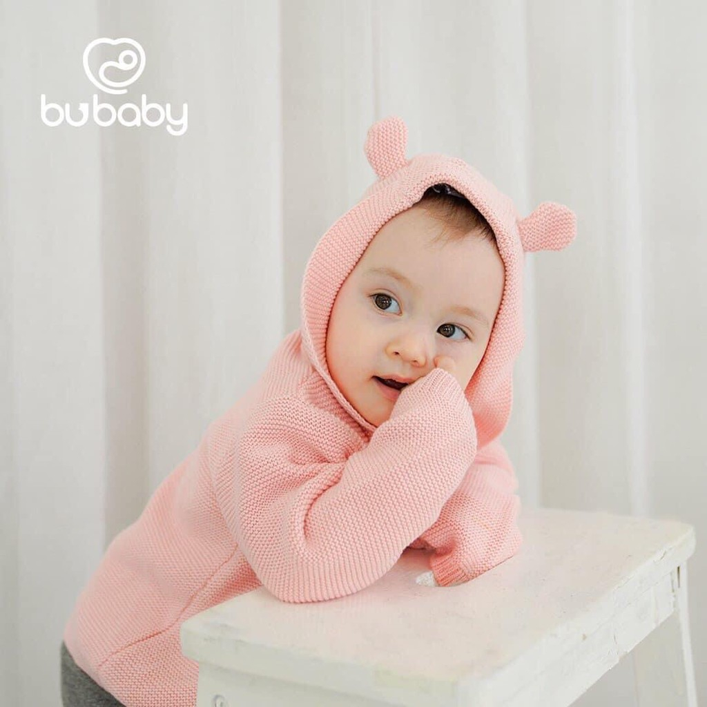 Áo khoác len có mũ cho bé trai, bé gái BU Baby | Quần áo BU Baby chính hãng Bu Baby