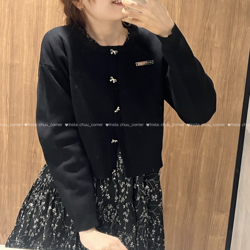 Set Áo Dệt Kim Và Chân Váy Voan Hoa Nhí Taobao Order