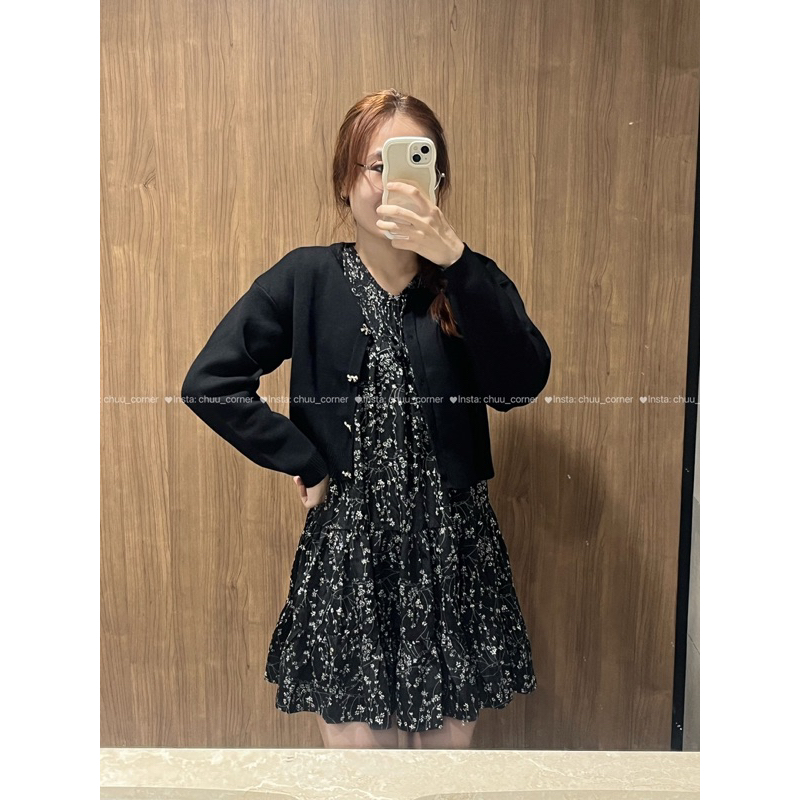 Đầm Babydoll Voan Hoa Nhí Tay Phồng Taobao Order