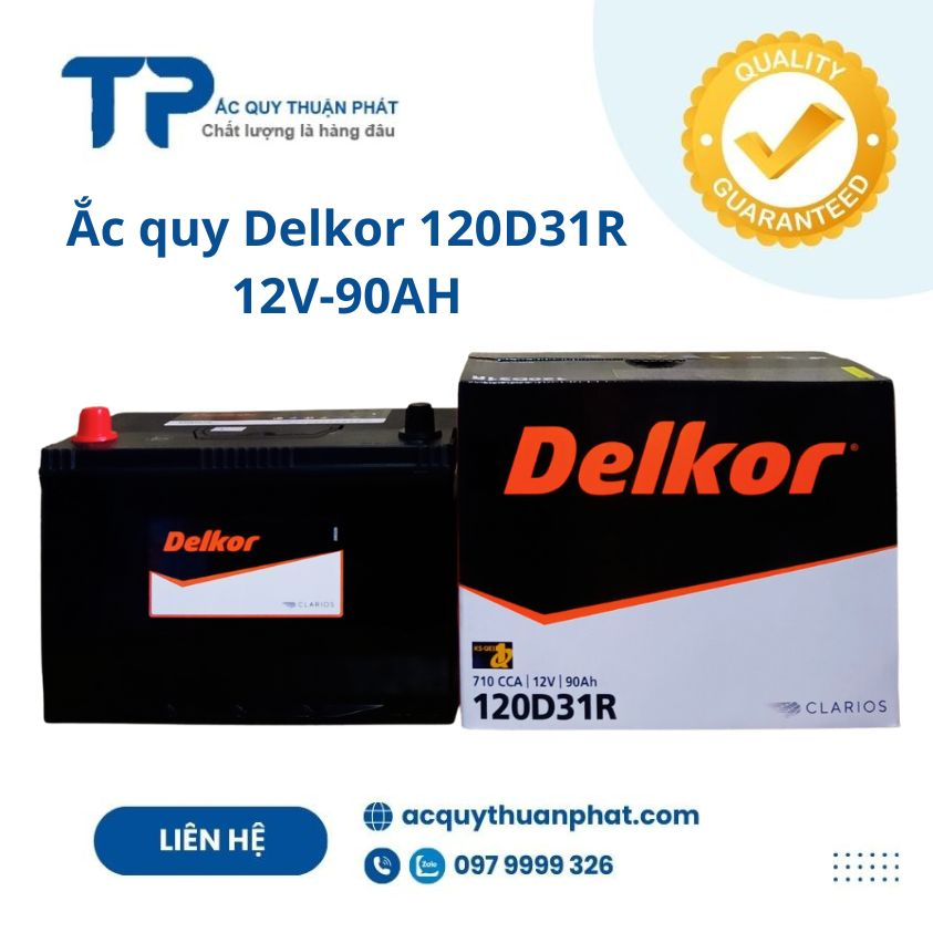 ẮC QUY DELKOR NX120-7L 12V-90AH