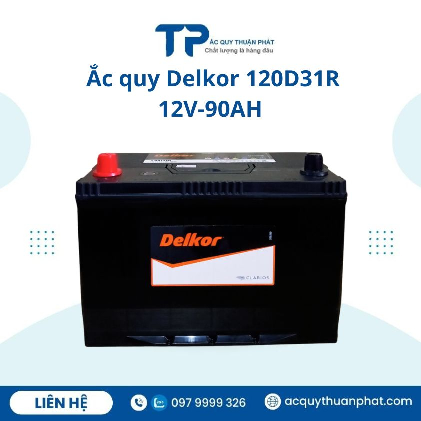 ẮC QUY DELKOR NX120-7L 12V-90AH