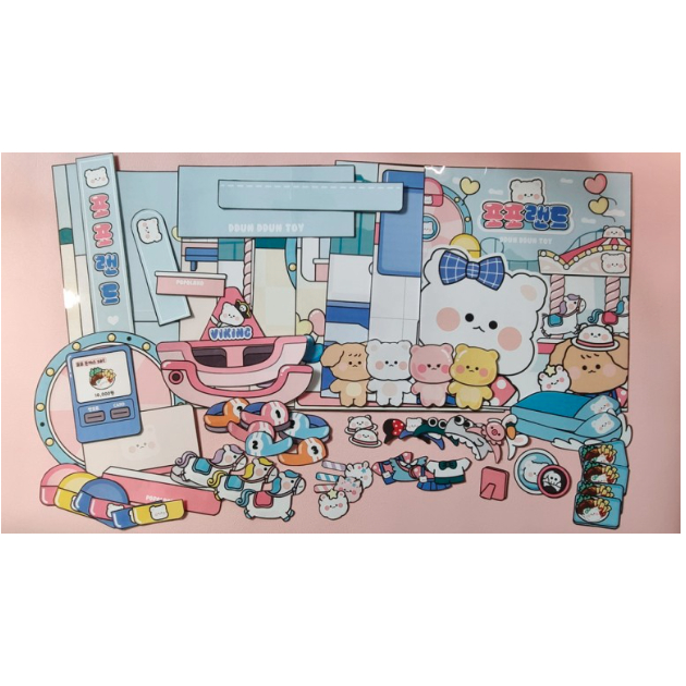 Squishy Công viên giải trí ViKing Của gấu trắng và các bạn -Happyfunny