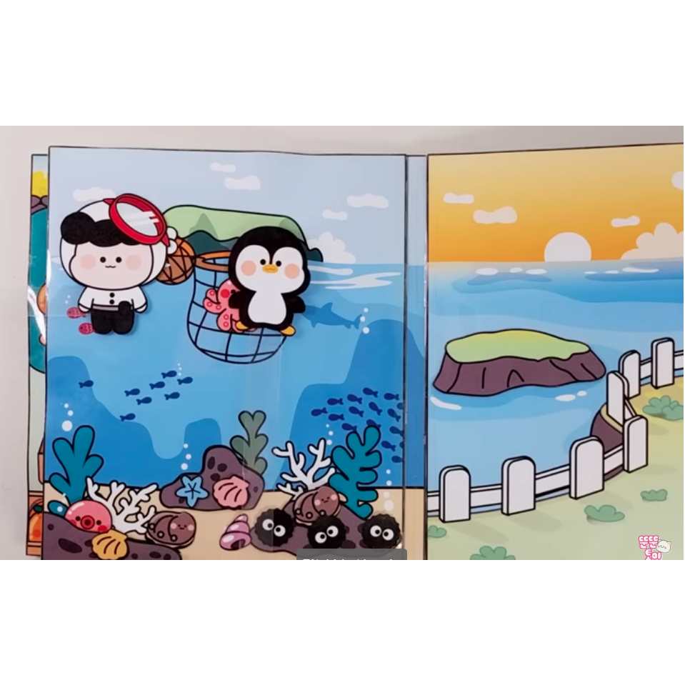 Squishy Búp bê giấy Chuyến dã ngoại trên đảo  Jeju-Happyfunny