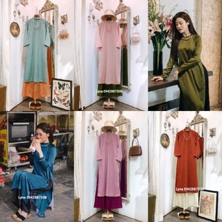 Lẻ áo dài bigsize 3XL, Áo dài dáng xưa, áo dài dáng suông bigsize nhiều màu đẹp