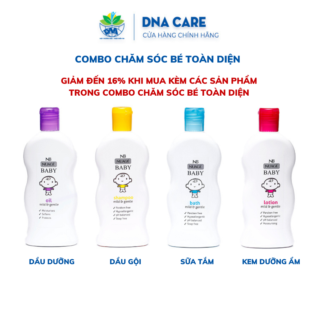 Sữa tắm cho bé NUAGE an toàn cho da chai 300ml