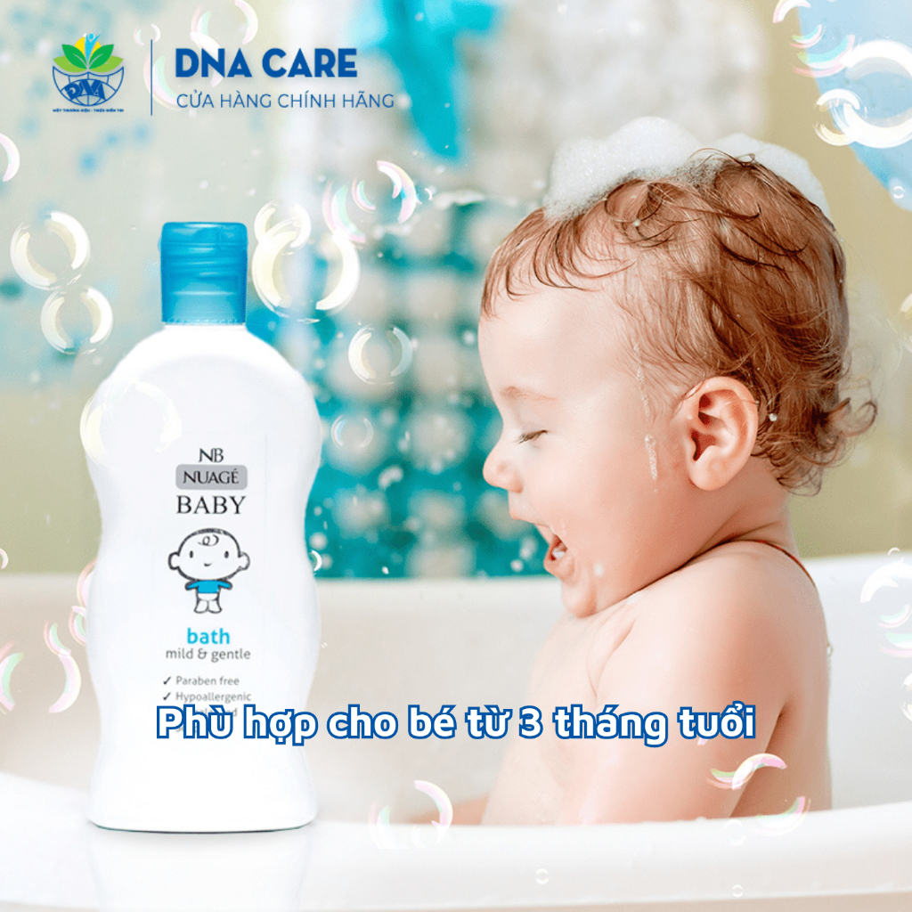 Sữa tắm cho bé NUAGE an toàn cho da chai 300ml