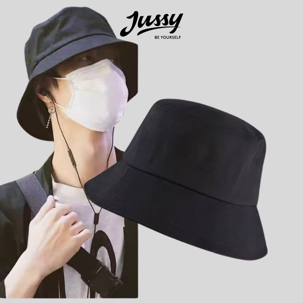 Mũ Bucket Tai Bèo Trơn 2 Mặt 2 Màu Tiện Lợi Chất Vải Kaki Dày Mịn Thoáng Mát Phong Cách Ulzzang Form Unisex