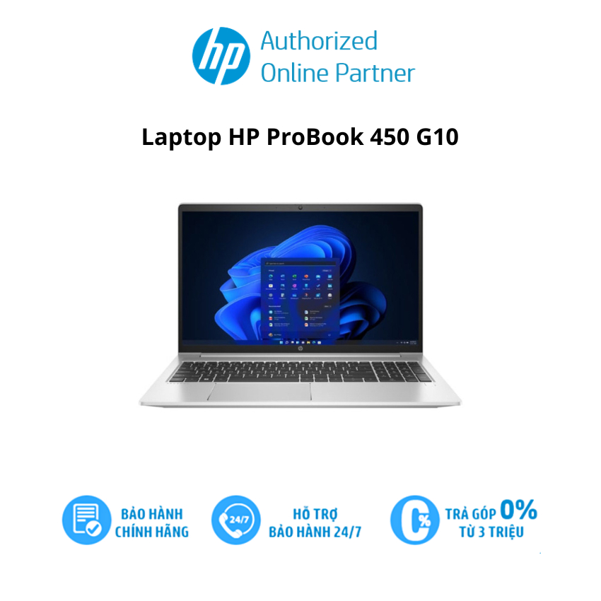 [Mã ELHP128 giảm 12% đơn 10TR] Laptop HP ProBook 450 G10 ( 873L0PA ) | Silver | Intel Core i7 - 1360P | RAM 16GB | 512GB
