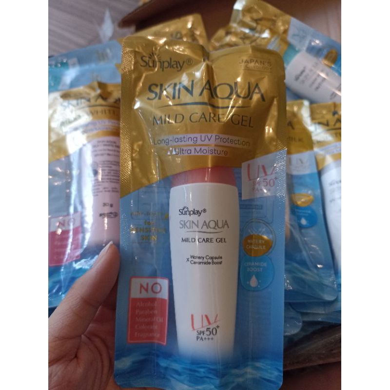 Sữa Chống Nắng Dưỡng Da Sunplay Skin Aqua SPF50+/PA++++ hàng mẫu siêu thị