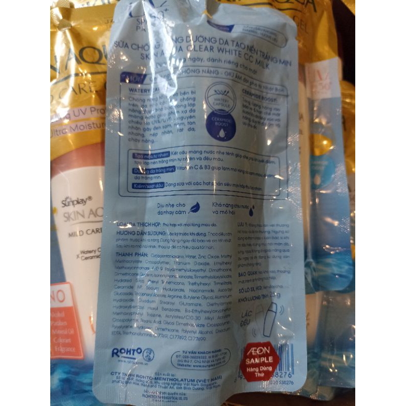 Sữa Chống Nắng Dưỡng Da Sunplay Skin Aqua SPF50+/PA++++ hàng mẫu siêu thị