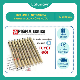 Bút Line Đi Nét Sakura Pigma Micro Đủ Size chống nước Lalunavn A29