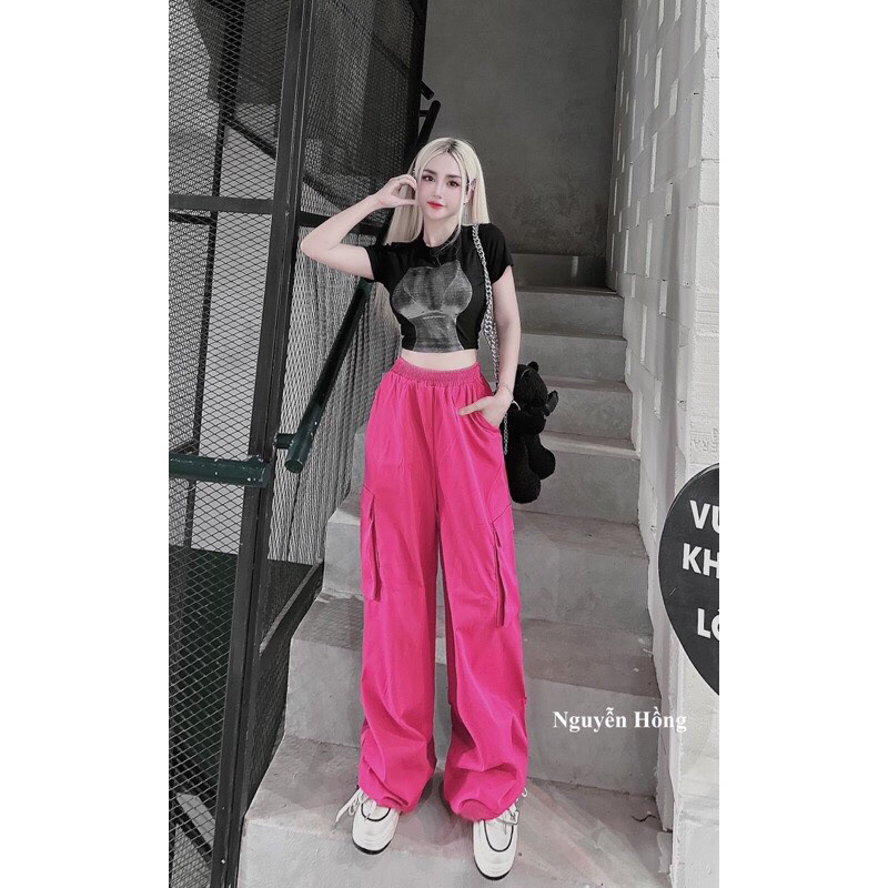 Set Áo Hình Bra Croptop + Quần Kaki Mịn Chất Đẹp MaB, Set Thể Thao Sexy