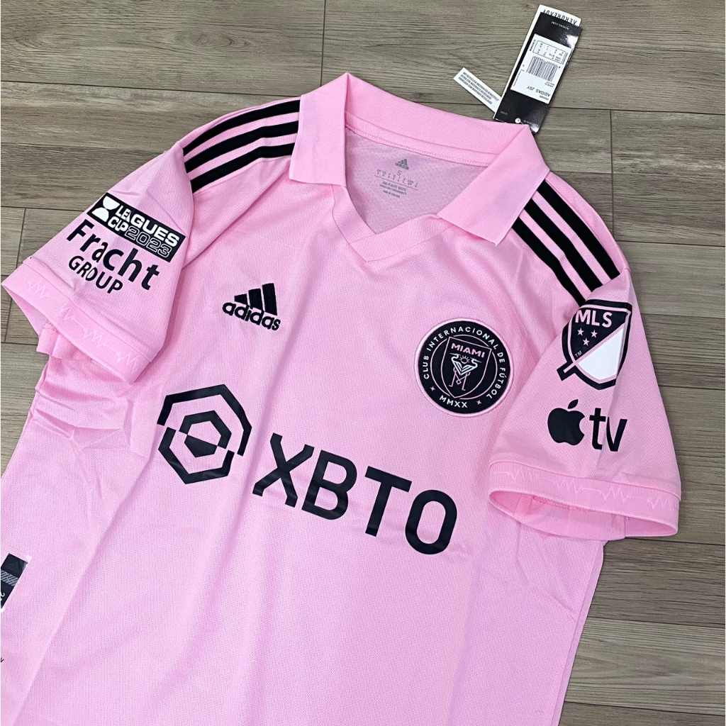 Bộ quần áo bóng đá MIAMI hồng 2024 F1 thun mè thái cao cấp FLG thêu chuẩn đẹp, size to Châu Âu