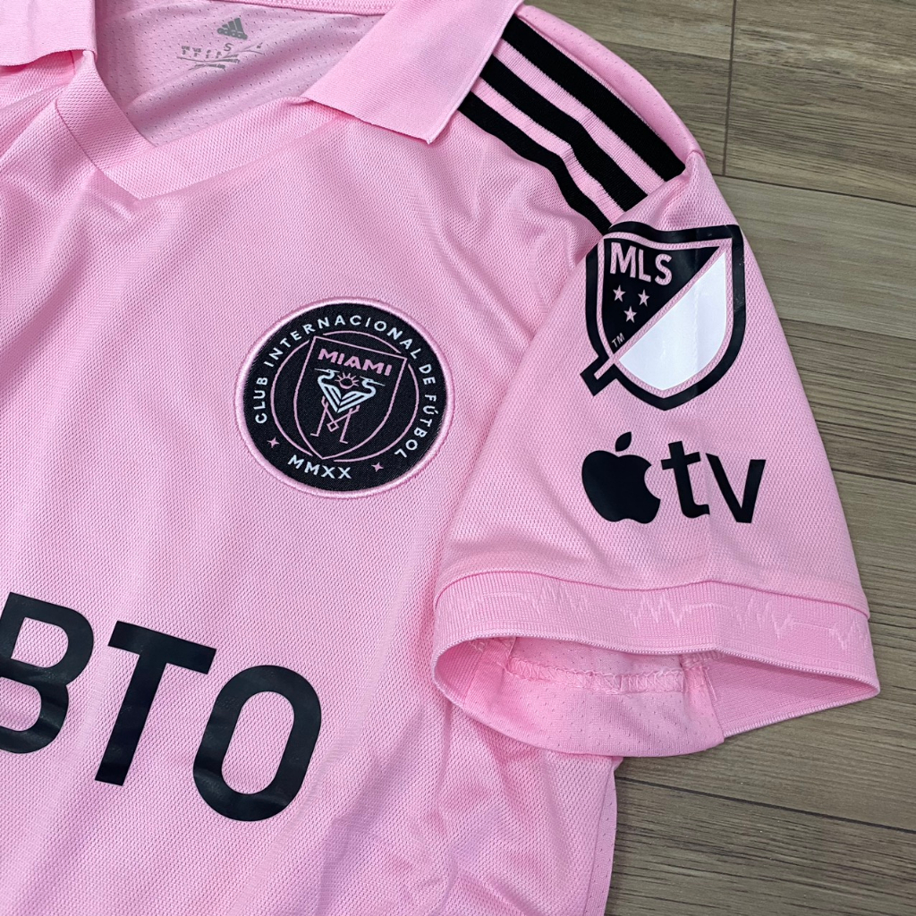 Bộ quần áo bóng đá MIAMI hồng 2024 F1 thun mè thái cao cấp FLG thêu chuẩn đẹp, size to Châu Âu