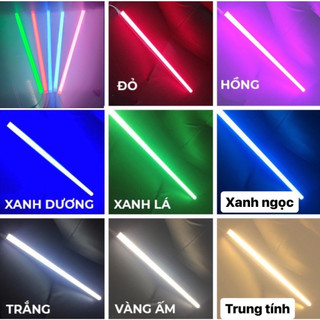 Led thanh nhôm 50CM đủ màu sắc, kèm nguồn 12V, bóng siêu sáng, siêu bền