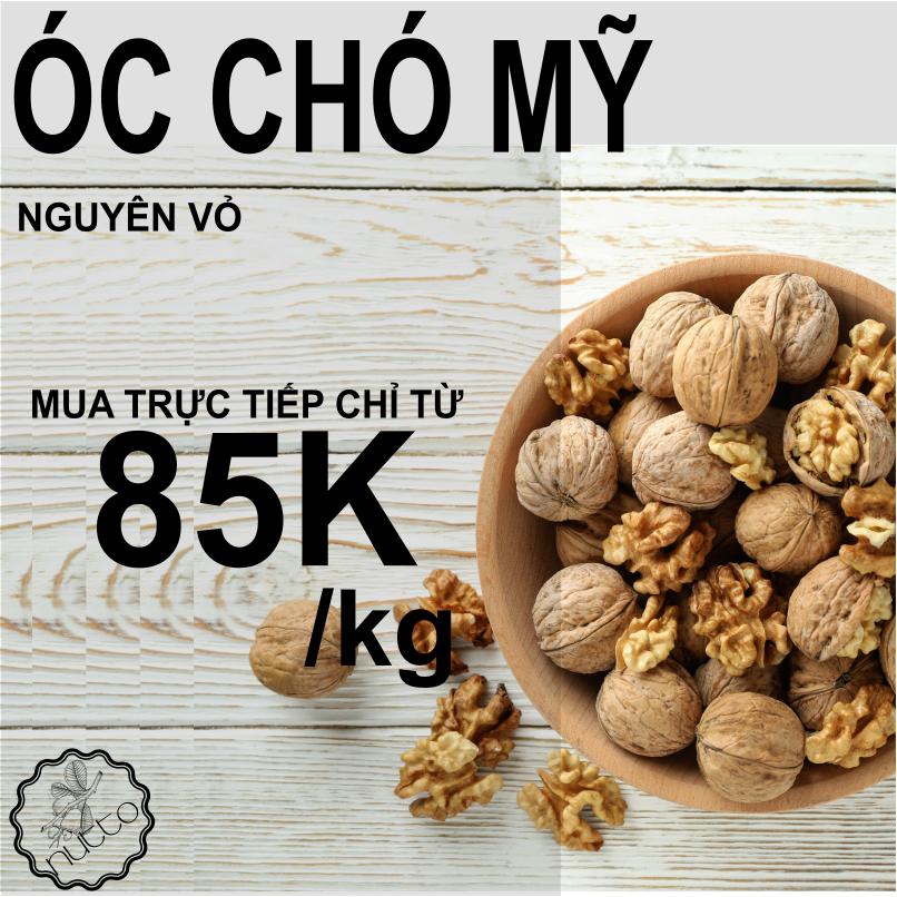 500g Nhân óc chó Chile vàng tách vỏ hàng nguyên - NUTTO