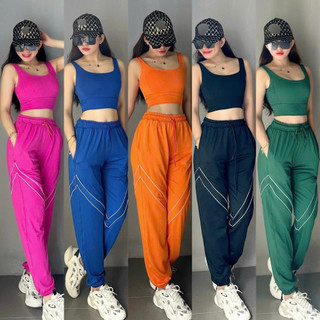 Sét bộ joger áo bra, sét bộ tập gym yoga aerobic, bộ đồ tập thể thao năng động