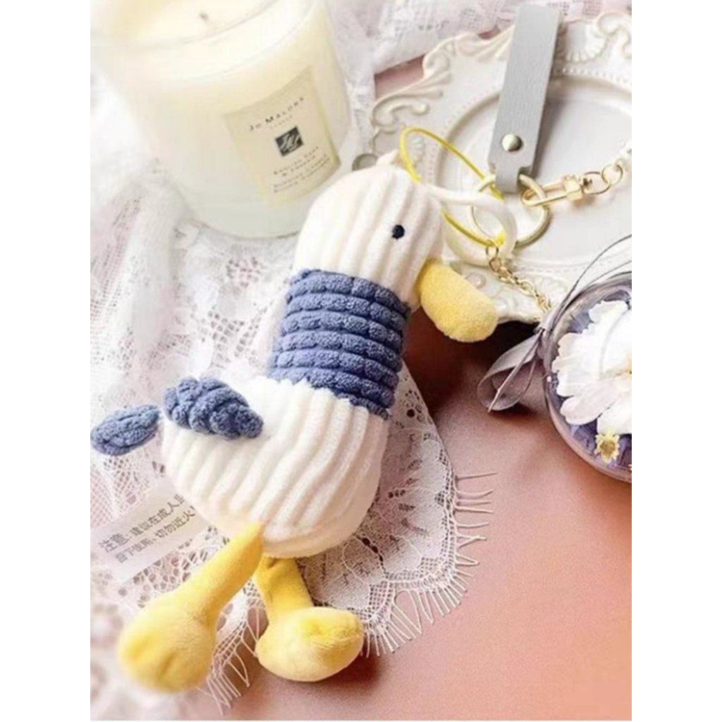 Móc khóa  vịt bông , Móc khóa gấu bông , khủng long bông  , bò sữa bông treo balo siêu dễ thương