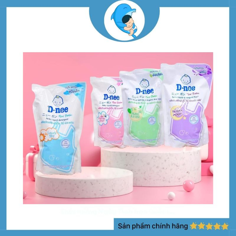 Nước giặt xả quần áo Dnee thơm mềm dịu nhẹ cho bé 600ml/960ml/3000ml chính hãng