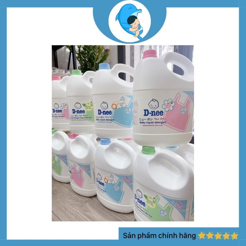 Nước giặt xả quần áo Dnee thơm mềm dịu nhẹ cho bé 600ml/960ml/3000ml chính hãng