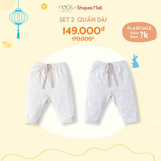 Set 2 bộ bodysuit Nous mix các màu và set 2 quần dài mix màu chất liệu Nu Doux không gây kích ứng da