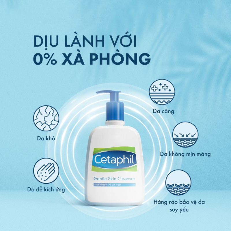 Sữa Rửa Mặt Cetaphil Gentle Skin Cleanser 500ml chính hãng | BigBuy360 - bigbuy360.vn