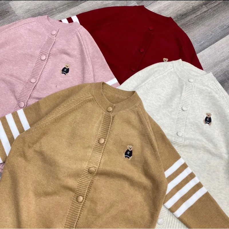 Cadigan gấu cúc bọc