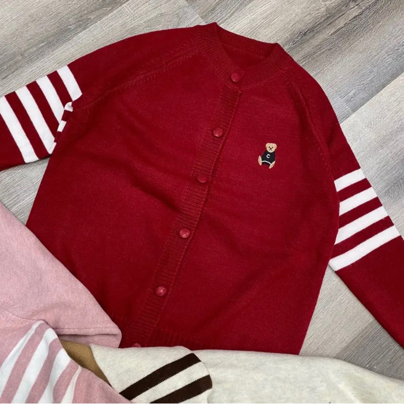 Cadigan gấu cúc bọc