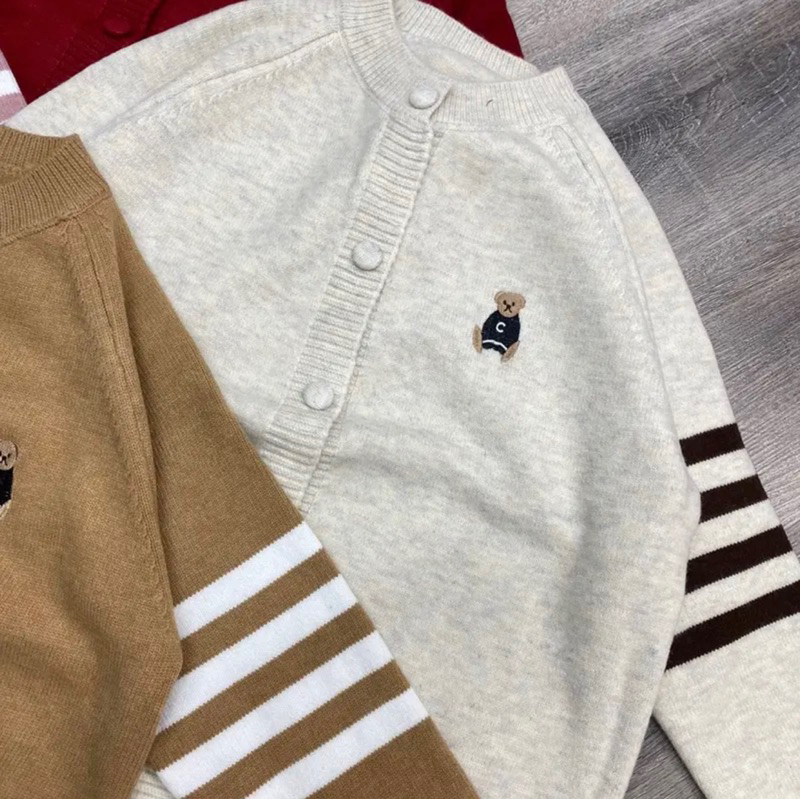 Cadigan gấu cúc bọc